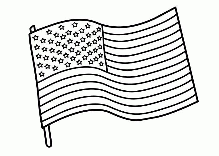 American flag coloring book