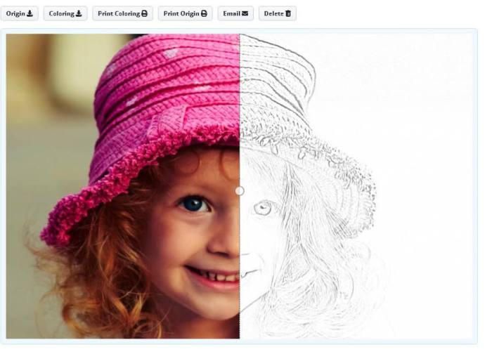 Turn photos into coloring book pages